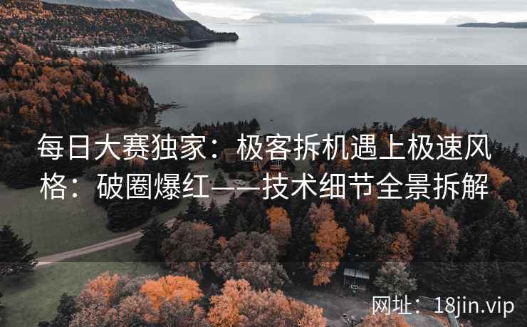 每日大赛独家：极客拆机遇上极速风格：破圈爆红——技术细节全景拆解