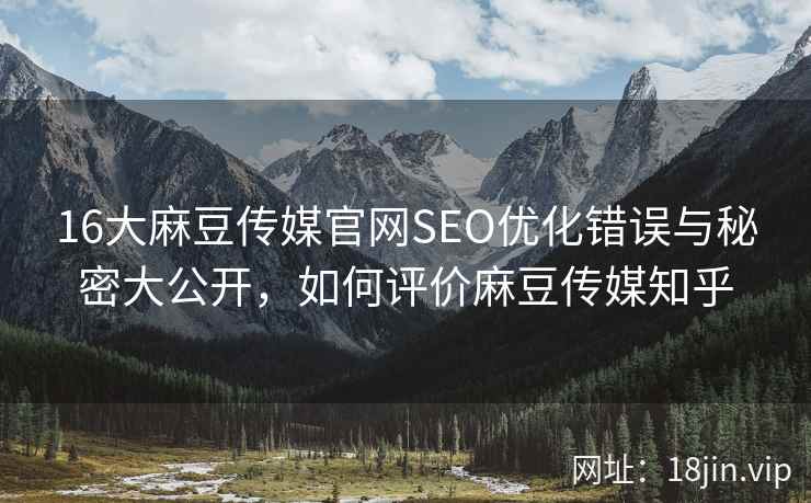 16大麻豆传媒官网SEO优化错误与秘密大公开，如何评价麻豆传媒知乎  第2张