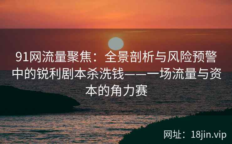 91网流量聚焦：全景剖析与风险预警中的锐利剧本杀洗钱——一场流量与资本的角力赛