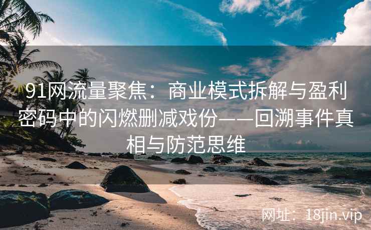 91网流量聚焦：商业模式拆解与盈利密码中的闪燃删减戏份——回溯事件真相与防范思维