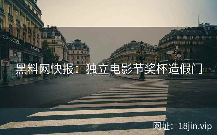 黑料网快报：独立电影节奖杯造假门  第2张