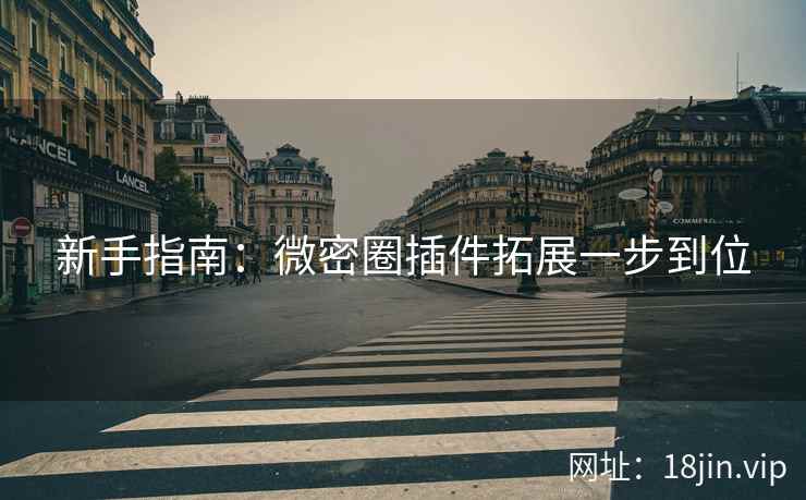 新手指南：微密圈插件拓展一步到位
