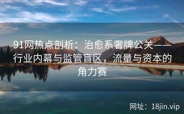 91网热点剖析：治愈系奢牌公关——行业内幕与监管盲区，流量与资本的角力赛